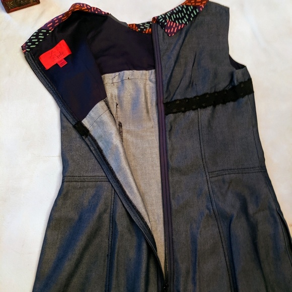 Z Spoke Zac Posen Tencel & Silk Sheath Dress 4 - Picture 5 of 8